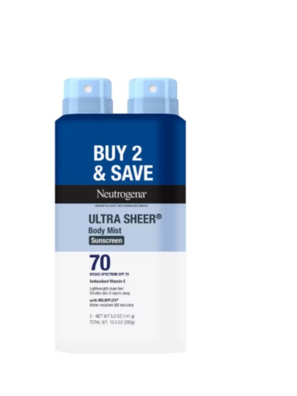 Neutrogena Ultra Sheer Body Mist Sunscreen-set of 2